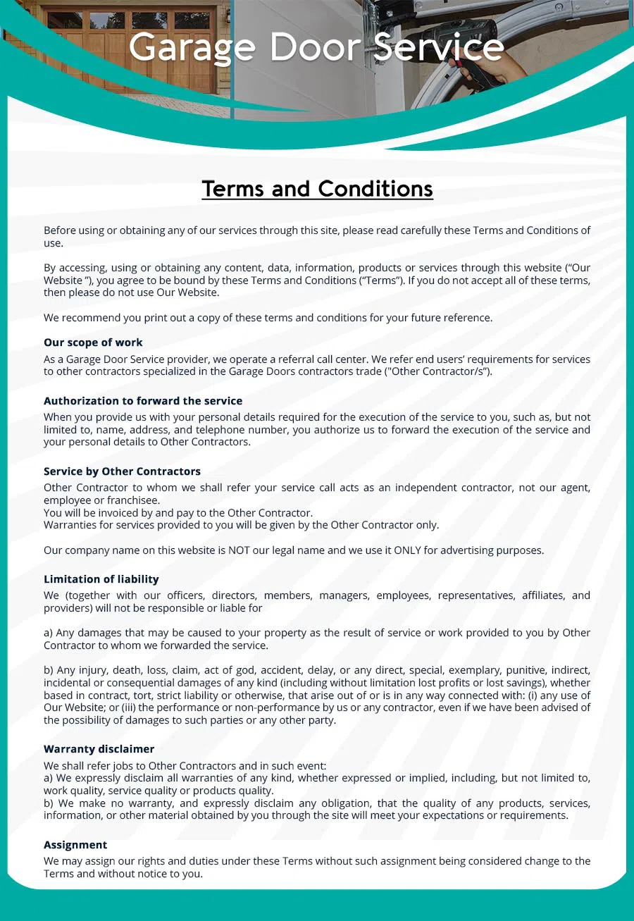 Garage Door Mobile Service Repair Plainfield, NJ 908-484-4869